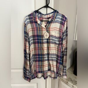 SO Plaid Shirt XL Juniors NWT
